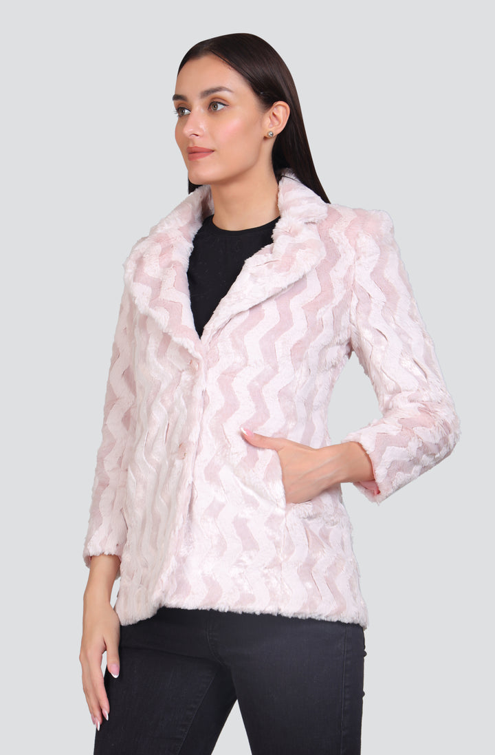 Self Design Ladies Coat