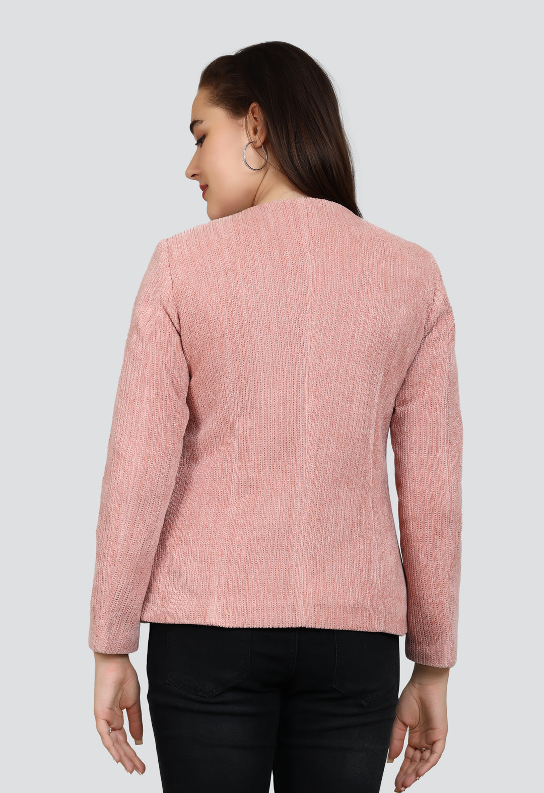 Women Self Design Single Breasted Casual, Formal Blazer