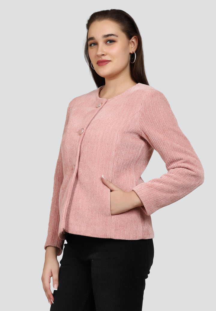 Women Self Design Single Breasted Casual, Formal Blazer