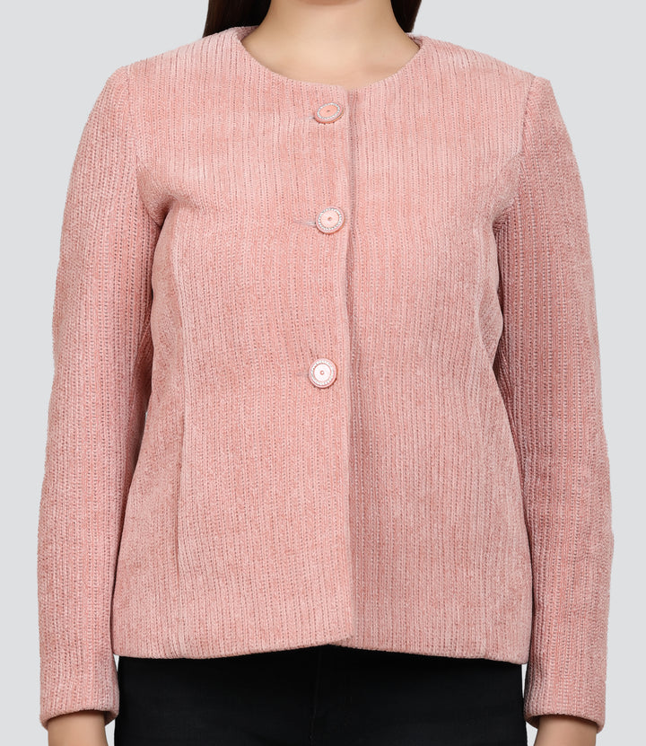 Women Self Design Single Breasted Casual, Formal Blazer