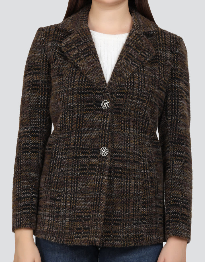 Women Self Design Single Breasted Casual, Formal Blazer