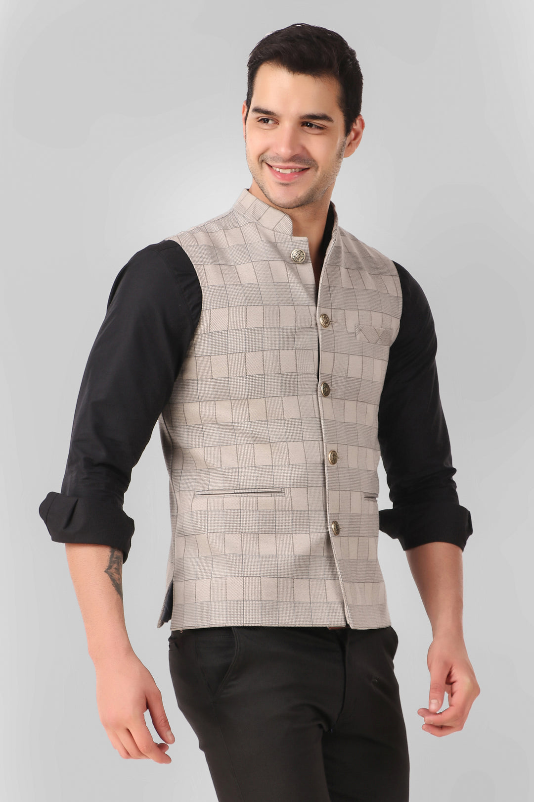 Men Woolen Varsity Jacket